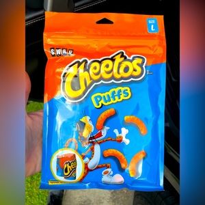 Boxers//Cheetos size large. Brand new never opened